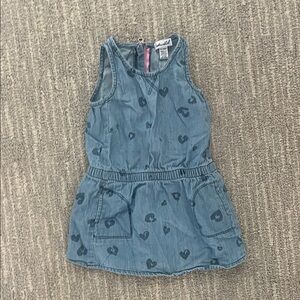 Splendid Denim Dress with hearts (12-18 months)